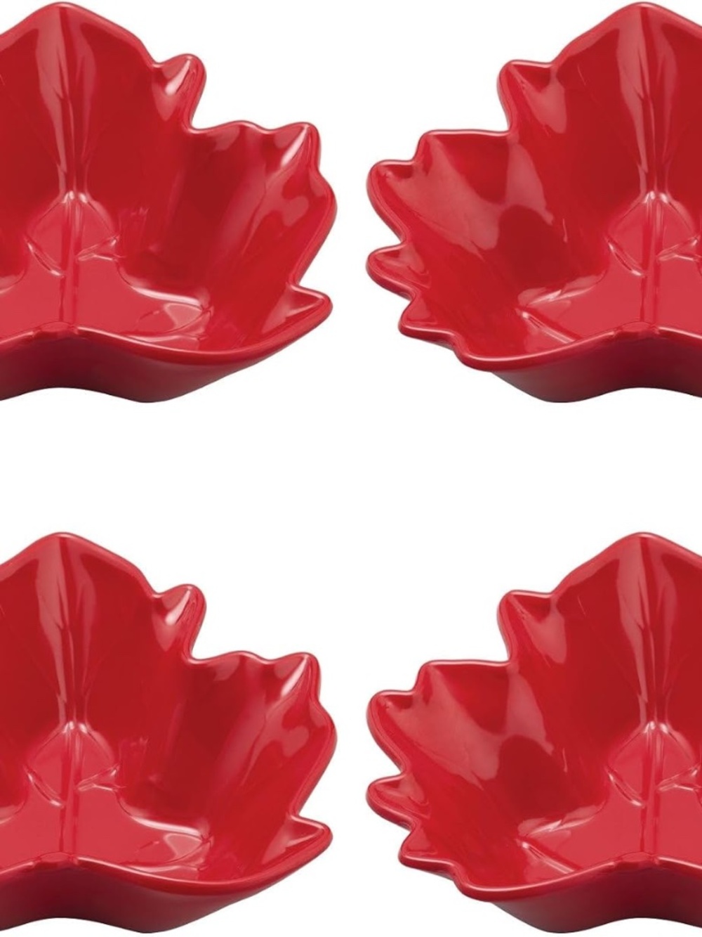 Maple Leaf Shaped Dessert Bowls, Small Serving Bowls, Durable and BPA-Free
